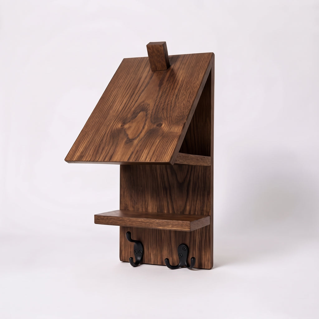 Soporte Para Colgar Cascos Moto Bicicleta, Madera